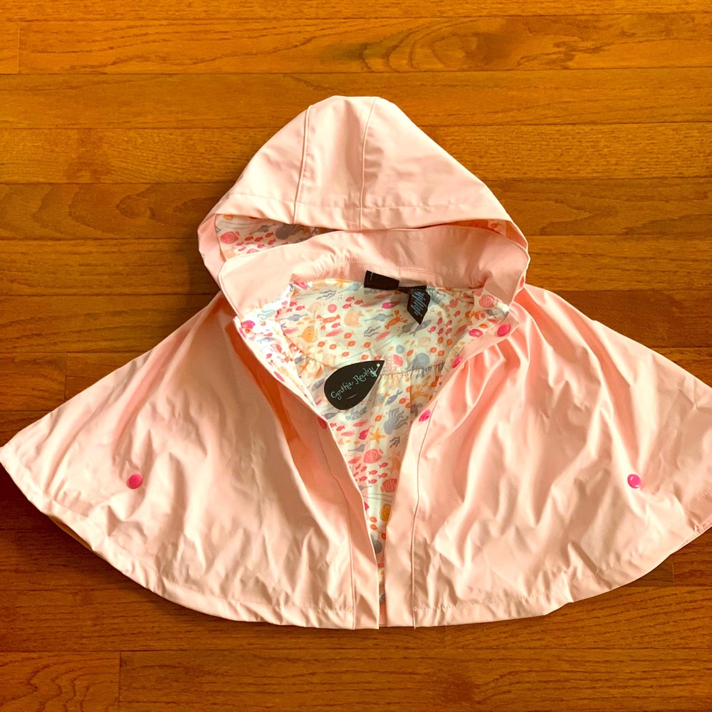 Cynthia Rowly 18 month girls rain poncho with hood